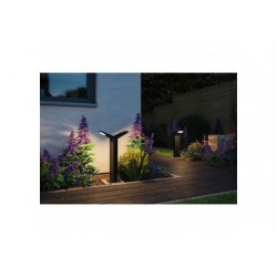 Extérieur 230V 2x Borne lumineuse Juntea anthracite