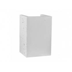 Applique Murale en Béton Blanc, GU10, 2 x 6w max BLOCK 8973237