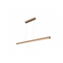 Suspension en Chêne Huilé, Design Contemporain, avec Variateur Tactile, SMAL 2 LED