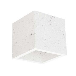 Applique Murale en Béton Blanc, Design Cube, G9 28W max BLOCK 2255137