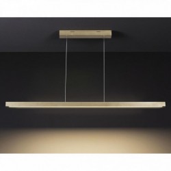 Suspension en Chêne Huilé, Design Contemporrain, avec Variateur Tactile, SMAL 1 LED