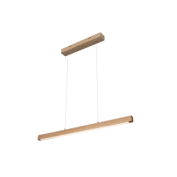 Suspension en Chêne Huilé, Design Contemporain, avec Variateur Tactile, SMAL 1 LED