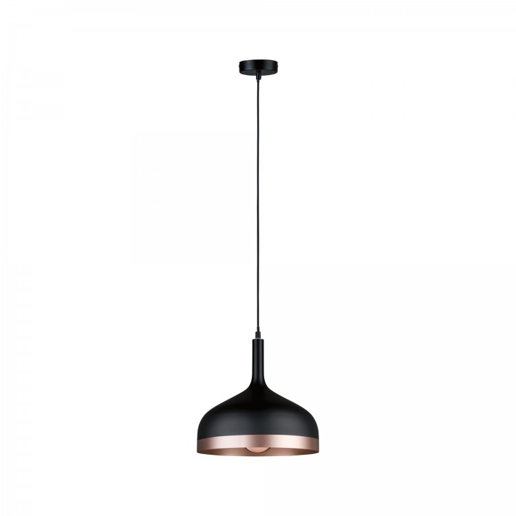 Neordic Embla suspension max 1x20W E27 Noir/Cuivre mat 230V Métal