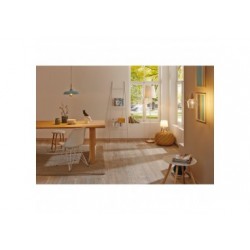 Lampe à poser Neordic Stellan max.1x20 W E27 blanc/bois 230 V tissu/métal/bois