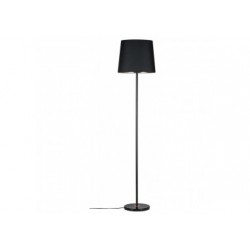 Neordic Enja Lampadaire max 1x20W E27 Noir/Cuivre 230V Tissu/Marbre/Métal