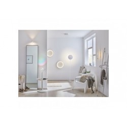 WallCeiling Sabik IP44 LED gradable 13W Blanc dépoli 230V plastique