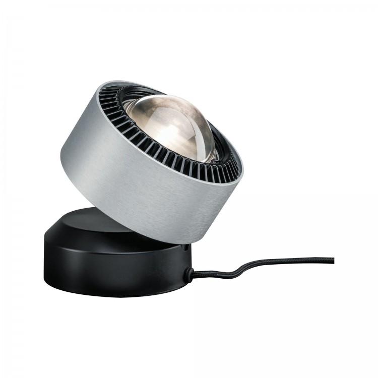 L à poser Lento grad LED 1x3,5W Noir/Alu brossé 230V aluminium