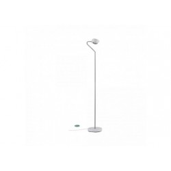 Lampadaire Ramos grad LED 11W Blc dépoli Chrome 230 V Synthétique/Métal