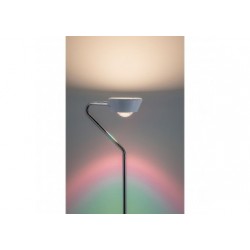 Lampadaire Ramos grad LED 11W Blc dépoli Chrome 230 V Synthétique/Métal