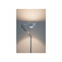 Lampadaire Ramos grad LED 11W Blc dépoli Chrome 230 V Synthétique/Métal