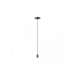 Suspensions Larus IP44 max1x60W E27 Chrome Noir 230V Métal