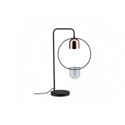 Lampe à poser Neordic Fanja max 1x20W GU10 Noir/cuivre 230V métal