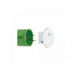 Kit Enc mur capteur rond 1x2,7 W 2700 K 230 V blanc /plastique