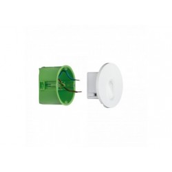 Kit Enc mur rond 1x1,1W 2700K 230 V blanc /plastique