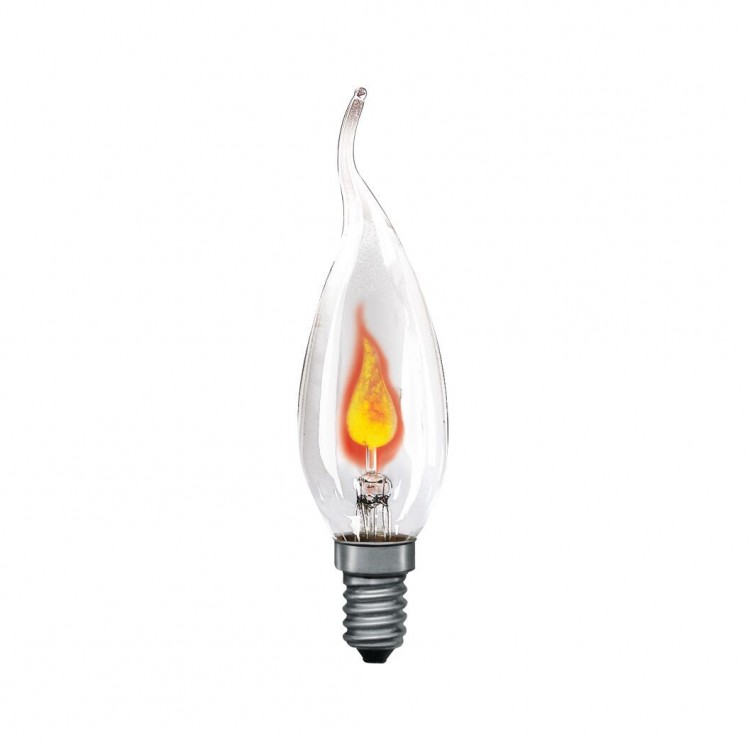 Flamme Scintillante 3W E14 130mm 35mm Clair