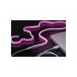 Strip USB Neon Colorflex Rose 1m 4,5W 5V blanc plastique