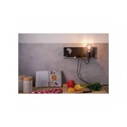 WallCeiling Devara Appliq max 1x40W E27 noir 230V métal