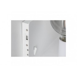 WallCeiling Devara Appliq max 1x40W E27 Blanc 230V Métal