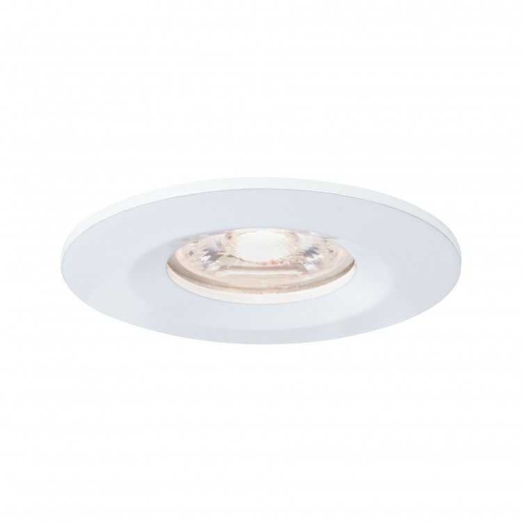 Enc Nova mini Coin rond fixe IP44 LED 1x4W 310lm Blanc dépoli/Alu