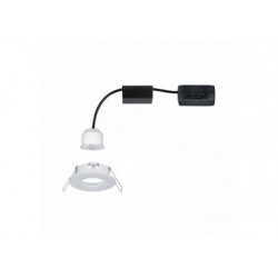 Enc Nova mini Coin rond fixe IP44 LED 1x4W 310lm Blanc dépoli/Alu