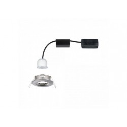 Enc Nova mini Coin rond fixe IP44 LED 1x4W 310lm acier brossé/alu