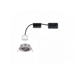 Enc Nova mini Coin rond orientable LED 1x4W 310lm acier brossé/alu