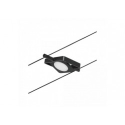 Corduo Sys de câb Spot MacLED 4,5W noir mat/chrome 12V DC pla 3000K