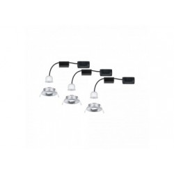 Enc Nova mini Coin rond fixe IP44 LED 3x4W 310lm chrome/Alu