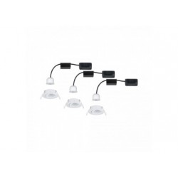 Enc Nova mini Coin rond orientable LED 3x4W 310lm blanc dépoli/alu