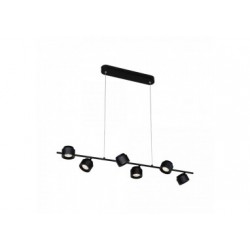 Suspension LED Puric Pane I 6x4,5W 3Stepdim Noir/Gris 230V Mét/Synthétique