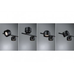 Suspension LED Puric Pane I 6x4,5W 3Stepdim Noir/Gris 230V Mét/Synthétique