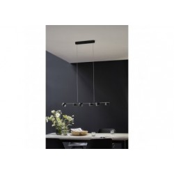 Suspension LED Puric Pane I 6x4,5W 3Stepdim Noir/Gris 230V Mét/Synthétique