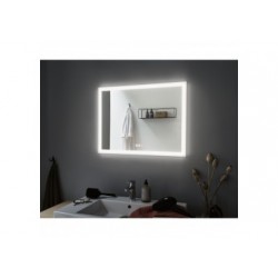 MP Mirra carré IP44 LED 22W 800x600mm Chrome/Bc 230V dép/Acryl