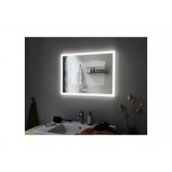 MP Mirra carré IP44 LED 22W 800x600mm Chrome/Bc 230V dép/Acryl