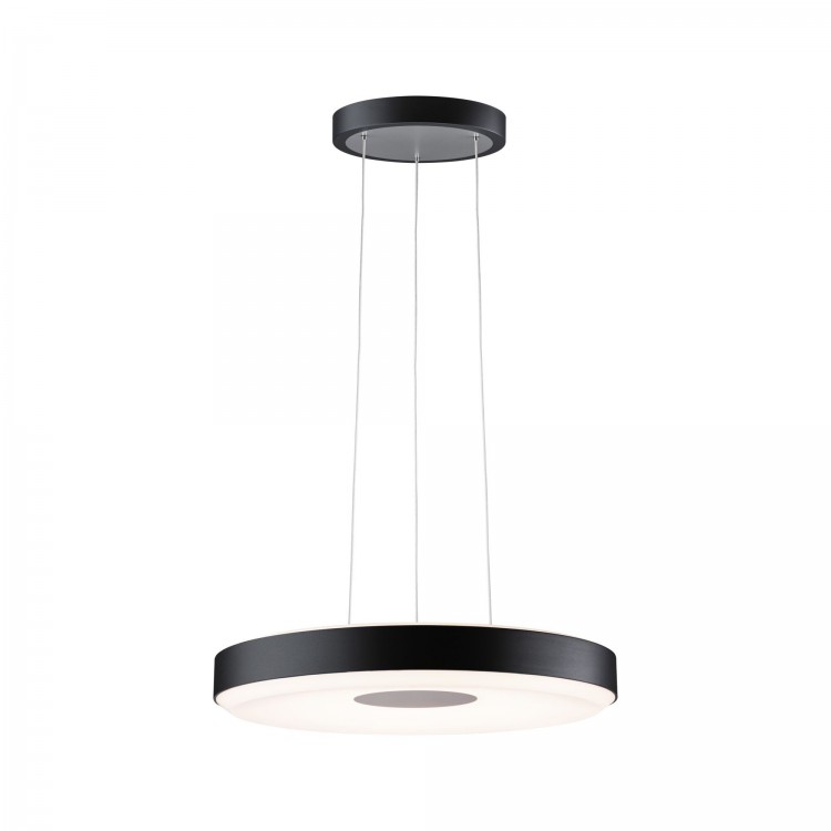 Suspension Puric Pane II LED 22W 400mm 3Stepdim Noir/Gris 230V Mét/syn