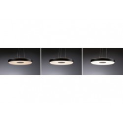 Suspension Puric Pane II LED 22W 400mm 3Stepdim Noir/Gris 230V Mét/syn