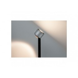 Liseuse/pied Aldan grad LED 1x15,5W Noir/Alu brossé 230V aluminium