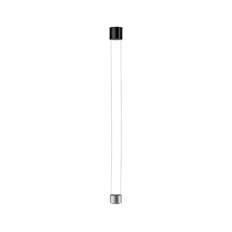 Suspension Aldan II grd LED 8,3W Noir/Alu brossé 230V aluminium