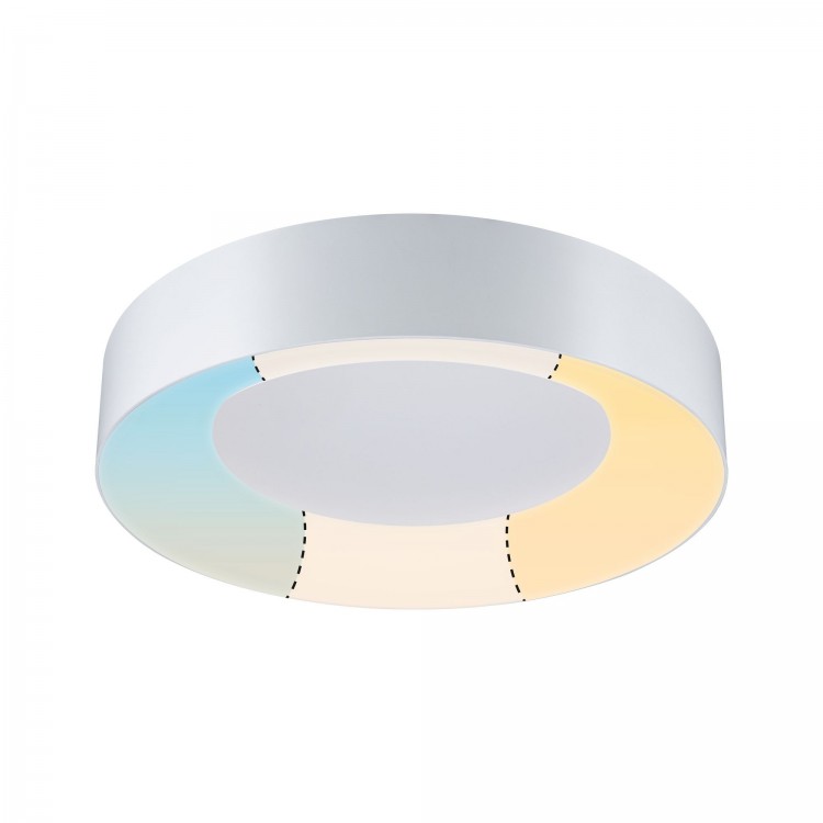 WallCeiling Casca IP44 WhiteSw Plafon. LED 1x23W 400mm Bc 230V Met/syn