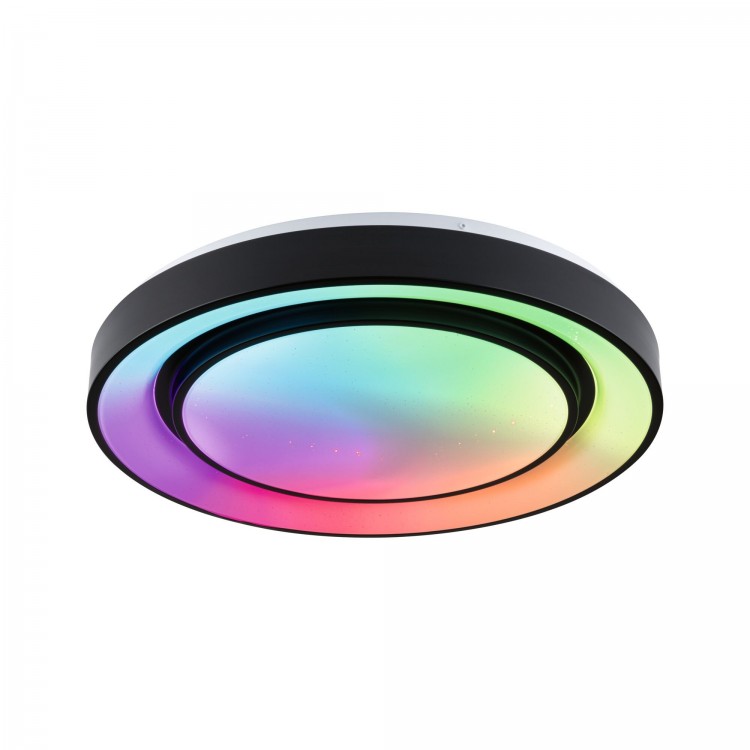 WallCeiling Rainbow Dynamic RGB TunW LED 38,5W 475mm Blanc/Noir 230V Syn/Mét