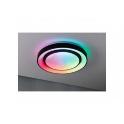 WallCeiling Rainbow Dynamic RGB TunW LED 38,5W 475mm Blanc/Noir 230V Syn/Mét