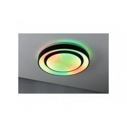 WallCeiling Rainbow Dynamic RGB TunW LED 38,5W 475mm Blanc/Noir 230V Syn/Mét