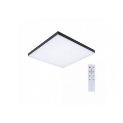 Panneau Velora Rainbow 450x450mm 19W dynamic RGBW noir 230V Métal