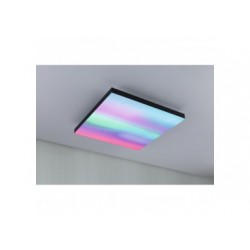 Panneau Velora Rainbow 450x450mm 19W dynamic RGBW noir 230V Métal