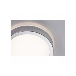 WallCeiling FR Aviar IP44 LED 18W White Switch 300mm Chrome 230V synthétique