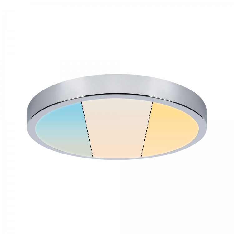 WallCeiling Aviar IP44 LED 24W TunW 360mm Chrome 230V synthétique