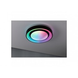 WallCeiling Rainbow Dynamic RGB TunW LED 22W 375mmm Blanc/Noir 230V Syn/Métal