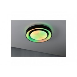 WallCeiling Rainbow Dynamic RGB TunW LED 22W 375mmm Blanc/Noir 230V Syn/Métal