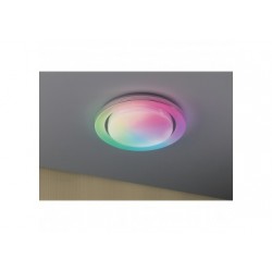 WallCeiling Rainbow Dynamic RGB TunW LED 22W 380mm Blanc/Chr 230V Syn/Mét