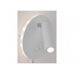 Applique LED WallCeiling Tabari 3,2/1,2W Blanc/Chrome 230V métal